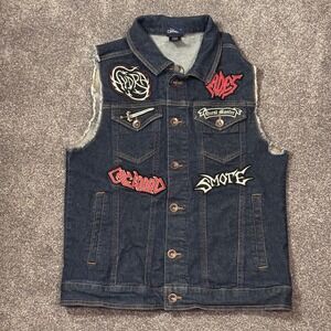 Disney Pixar Onward Barley Denim Rocker Vest Our Universe,‎ Size Small